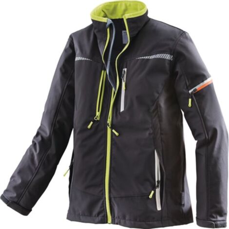 Chaqueta softshell Terrax Workwear talla L negro / lima TERRAX