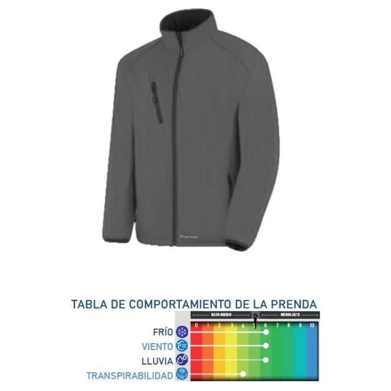 

MIBRICOTIENDA marca ropa abrigo chaqueta softshell cuarzo gris xxl 288cs3gxxl