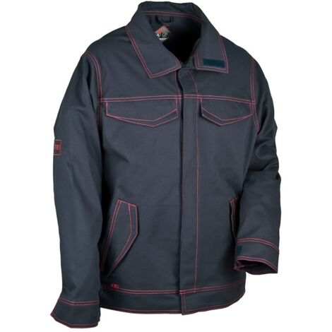 CHAQUETA SOLDADOR 100% ALGODON CON TRATATAMIENTO ANTILLAMA COFRA FLAMETEC TALLAS 52-60