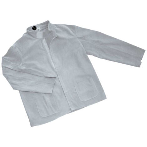 Chaqueta soldador fabricada en cuero serraje vacuno (ref. DAV)