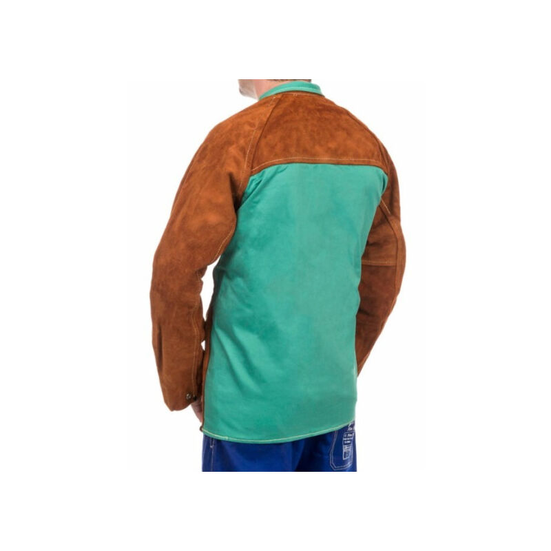 

Chaqueta de soldador WELDAS con dorso de tela ignífuga | L
