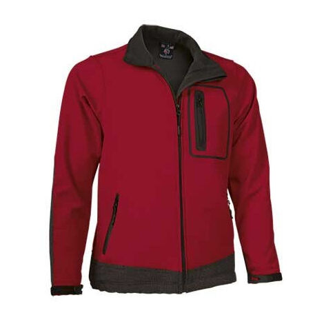 Chaqueta técnica en tejido softshell VALENTO Batavia XXL Rojo/Negro