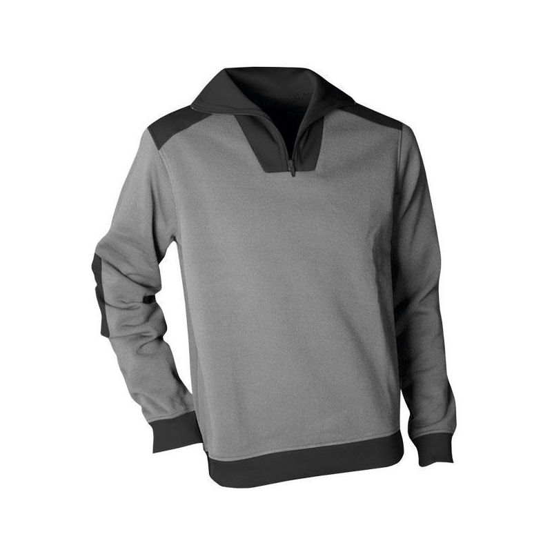 

SUDADERA CUELLO CREMALL. ''VOLTA'' 280gms/m GRIS-NEGRO T-L - NEOFERR..