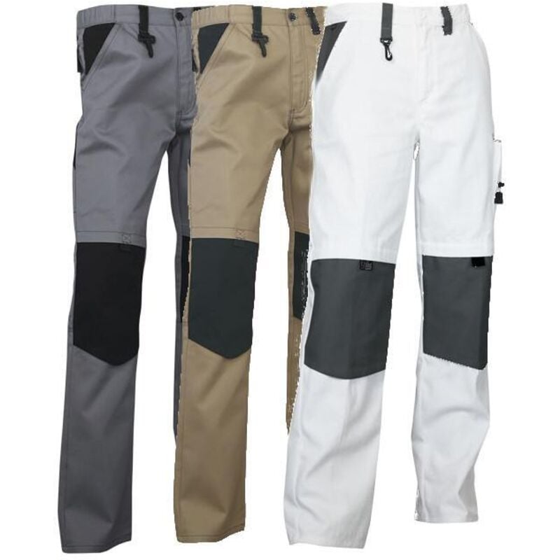 

Otros - Pantalon trabajo lenoir 280gmsm gris-negro t-56