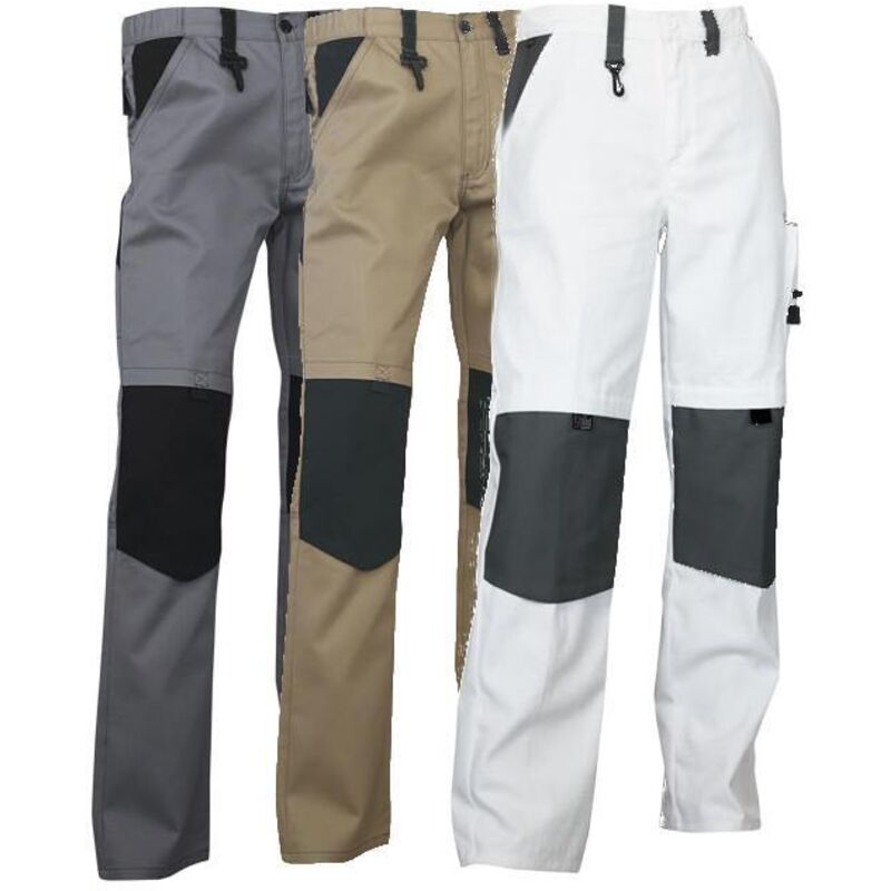 

PLIMPO pantalon trabajo lenoir 280gms/m beis-negro t-60