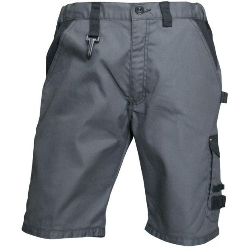 

PLIMPO bermudas de trabajo poulsen 280gms/m gris-negro t-44