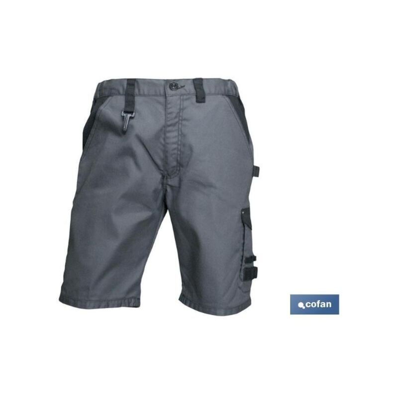 

PLIMPO bermudas de trabajo poulsen 280gms/m gris-negro t-60