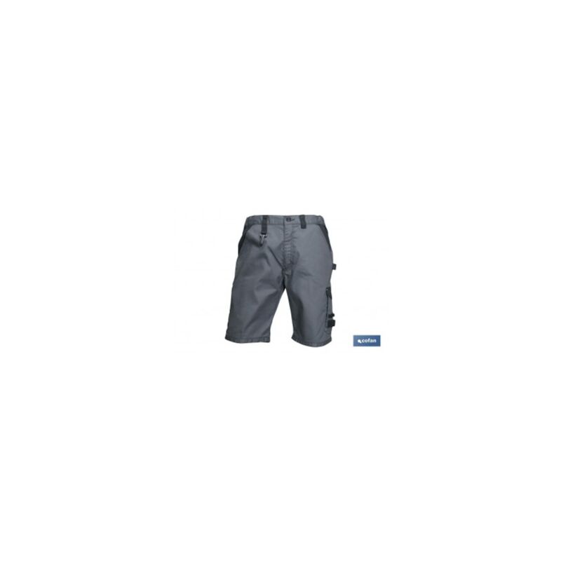 

Bermudas de trabajo poulsen 280gmsm gris-negro t-52