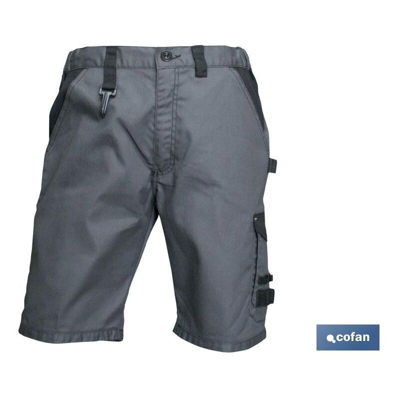 

Bermudas de trabajo poulsen 280gmsm gris-negro t-54