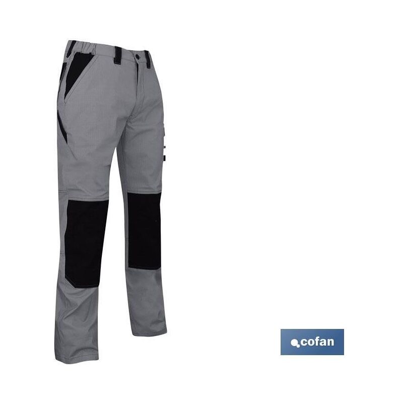 

PantalÓn trabajo plutÓn elasteno gris-negro t-48