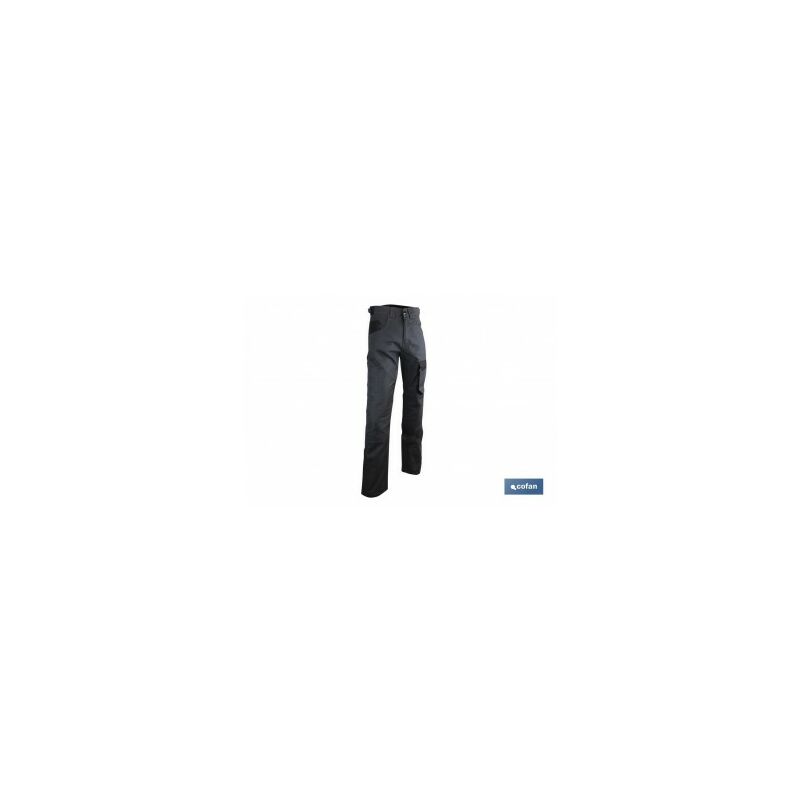 

Pantalon trabajo quant 300gmsm gris-negro t-64