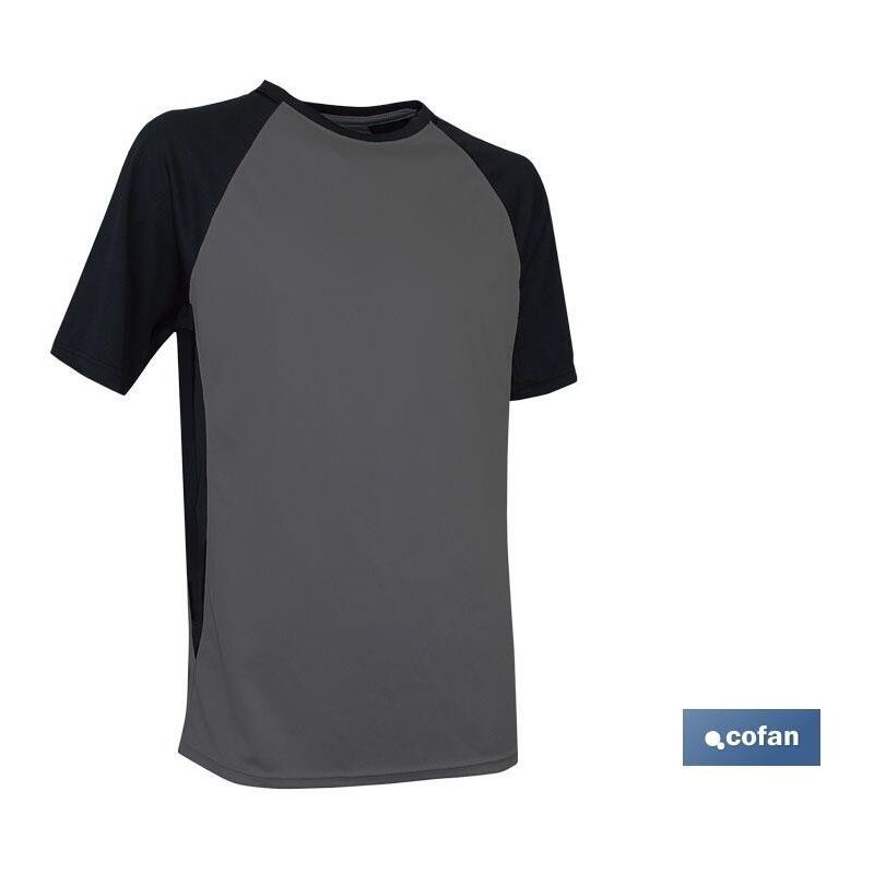 

Camiseta transpirable pilote gris-negra 160gm2 t-xl