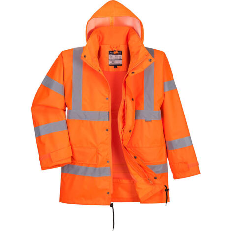 Chaqueta Traffic HiVis impermeable y transpirable / Naranja / L