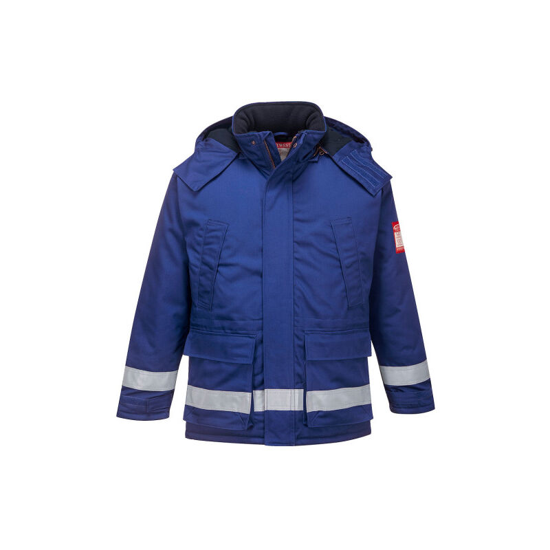 Chaqueta de invierno ignífuga y antiestática industria offshore Portwest FR59 m Azulina
