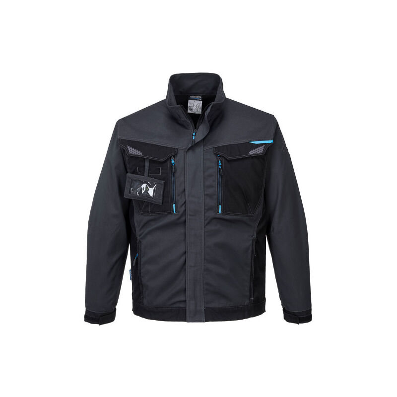Chaqueta de trabajo en polialgodón anti abrasión WX3 Portwest T703 l Gris metálico