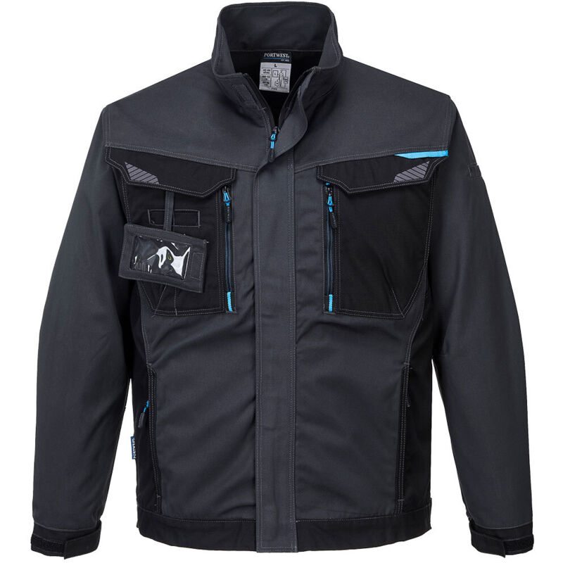 Portwest - Chaqueta de trabajo en polialgodón anti abrasión WX3 T703 l Gris metálico
