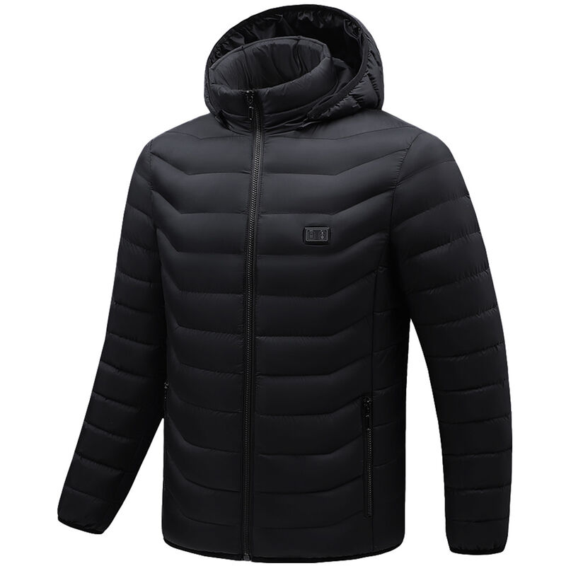 

Happyshopping - Chaquetas calefactadas para hombre, Chaquetas calefactoras eléctricas, Abrigo de invierno, Calefacción USB,Negro, 3XL