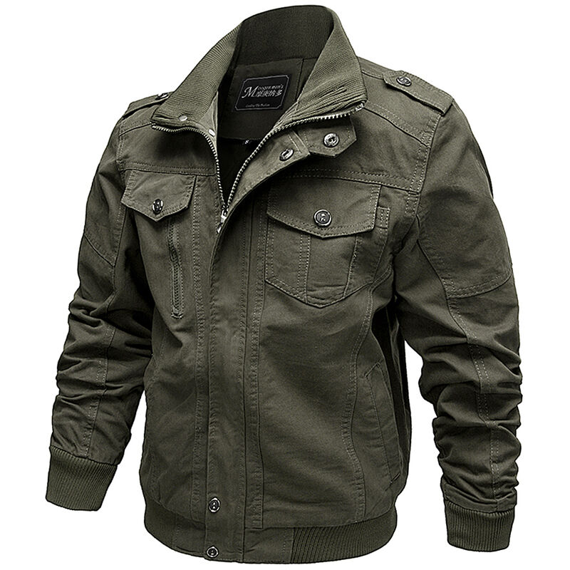 

Chaquetas de algodon para hombre Chaquetas militares, Verde militar, M