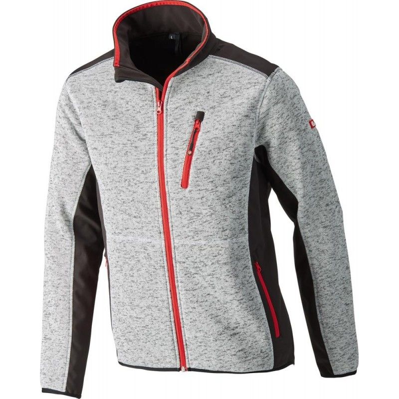 

Chaqueta,Softshell, Talla 2XL,gris brillante-rojo,FORTIS