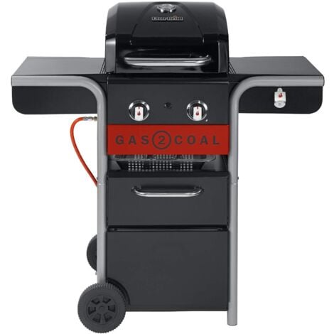 Char-Broil 140924 Gas2Coal 210 - Barbecue a gas ibrido, colore: Nero