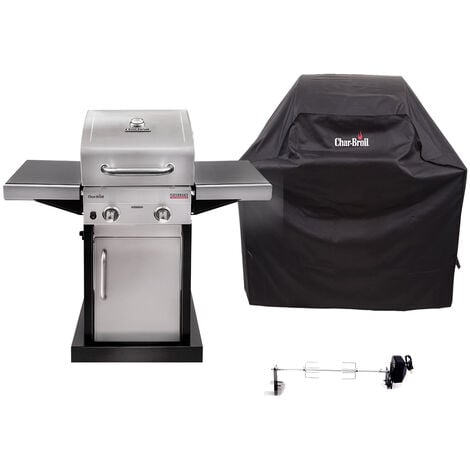 Char-Broil Performance 220 S Gasgrill inkl. Abdeckhaube und Drehspieß