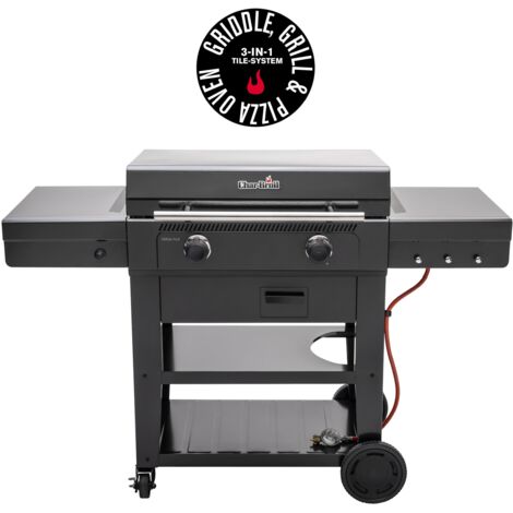 Char-Broil Versa-Tile Piastra, griglia per barbecue e forno per pizza