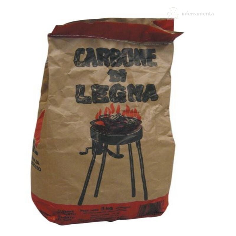 I Giardini Del Re - Charbon en sacs de 2,8 kg produit avec du bois ve'ge'tal a' haut rendement pour barbecues