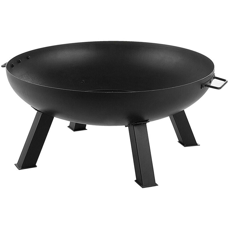 Modern Outdoor Garden Charcoal Fire Pit Steel Bowl Round Heater Sempu