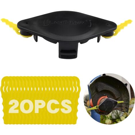 【Chargement Rapide】 A6481 A6485 Bobine Fil tête de Lame Compatible avec Les Black Decker STC1820 STC1840 BESTA530 Coupe Bordure sans Fil,Remplacement des bobines A6481 A6485,20 Lames