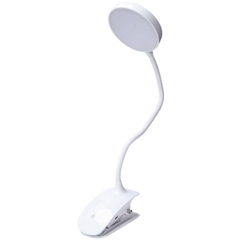 Chargement Usb Créatif Protection Des Yeux Lampe / Agrafe + Lampe Led pour Miroir Cosmétique (Blanc)
