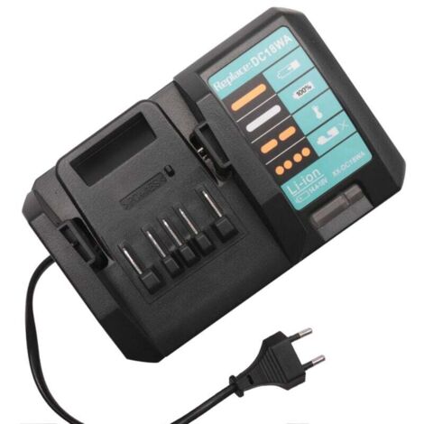 Chargeur 14.4V 18V Compatible Maktec DC18SG DC1851 BL1813G BL1415G BL1815G BL1413G UH522D UM167D UR180D Prise Européenne