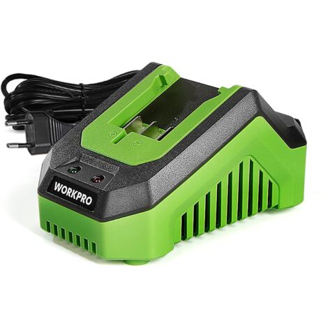 Chargeur 20V pour batteries 2,0Ah et 4,0Ah – Compatible avec WORKPRO – Charge rapide et longue durée – Idéal pour électroportatifs