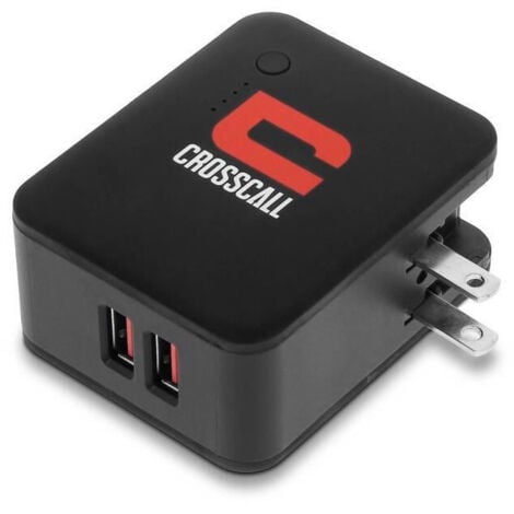 Chargeur 230V avec Batterie externe intégrée 3350mAh 2 Ports USB CROSSCALL SCPB.BO.NN000