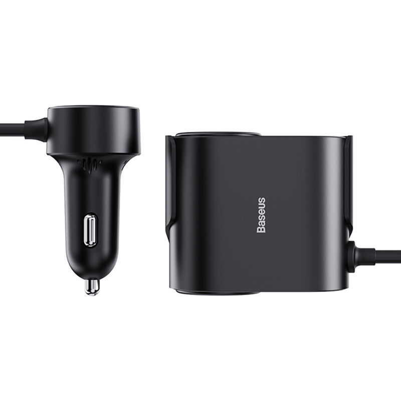 Chargeur 2x prise allume-cigare Adaptateur High Efficiency Pro USB-A USB-C 30W - noir