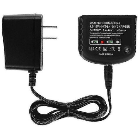 Chargeur 9,6 V-18 V pour Black & Decker, chargeur Black & Decker Ni-Cd Ni-Mh A18 HPB18 A14 HPB14 A12 Hblack