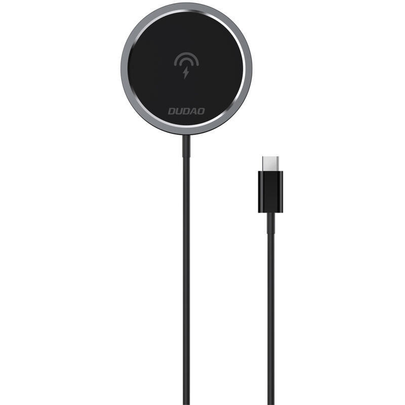 Chargeur à induction magnétique pour téléphone MagSafe 15W, noir