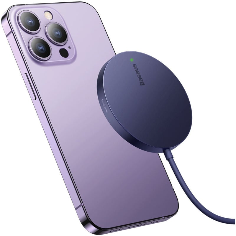 Chargeur à induction magnétique Simple Mini3 MagSafe Qi 15W, violet