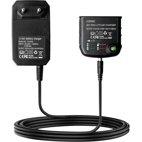 Chargeur au lithium 18 V/20 V, 18 V pour batterie Black & Decker, BL2018, BL2018-XJ, BL1518, LBXR20-OPE LBXR20, LB20, LBX20, LBX4020, LB2X4020, LBXR2020-OPE BL1514