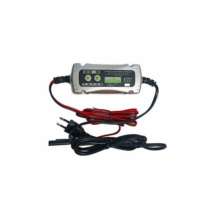 Chargeur Automatique Intelligent ACEDIS Atom 1000 - 6V 12V 1A, pour batteries plomb étanche GEL AGM stationnaires