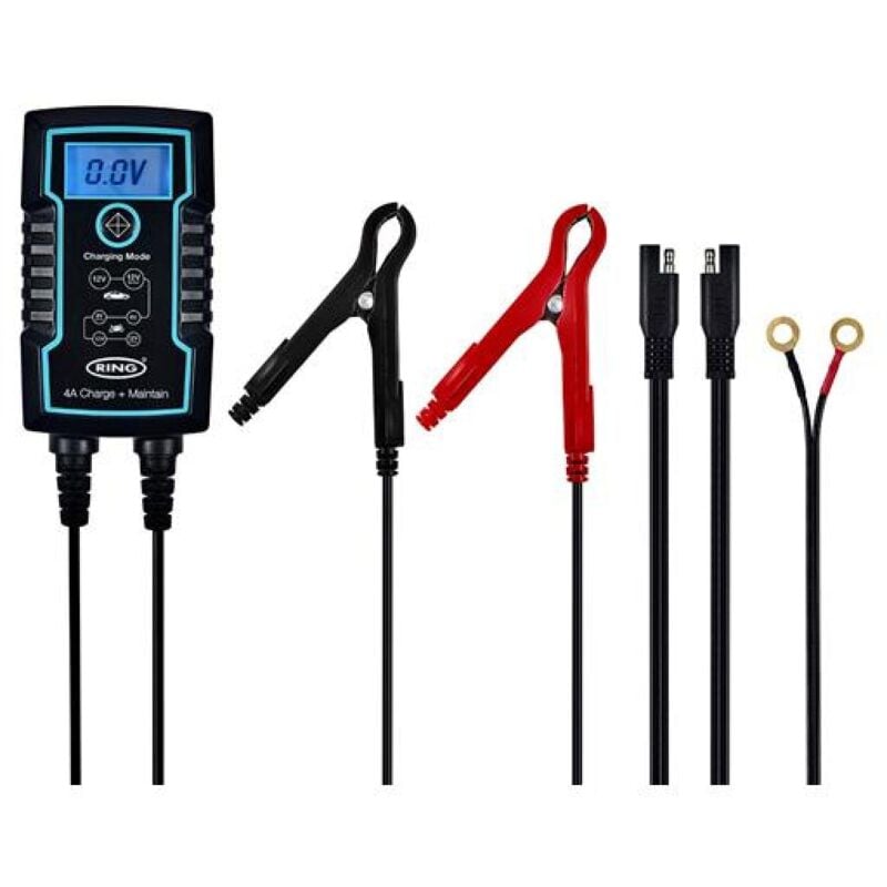 Ring - Chargeur Batterie Intelligent avec Maintien De Charge 4A 6V 12V