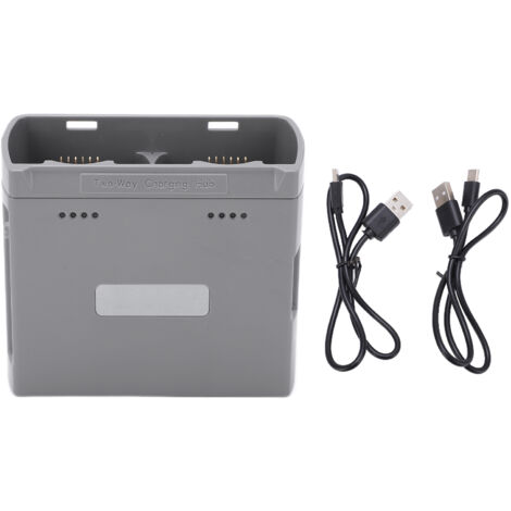 Chargeur Bidirectionnel Intelligent pour Batteries DJI MINI 2 et MINI SE - Hub de Recharge Double Sens (Gris)