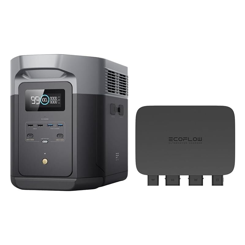 Ecoflow - Chargeur d'alternateur 800W, Chargeur dc-dc rapide 3-en-1 pour delta 2 Max, mainteneur de batterie de véhicule et démarreur d'urgence,