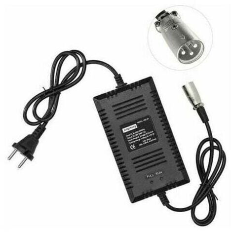 Chargeur de batterie 36V :arrêt automatique complet, vitesse de charge rapide. Convient aux scooters et vélos électriques, etc.