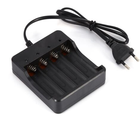 Chargeur de Batterie 4 Slots EU pour 18650 Lithium Rechargeable