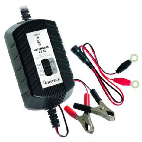 Chargeur De Batterie 6-12v - 1,5a Pour Batteries 8-40 Ah - Unicharge 1,5.12 - Uniteck