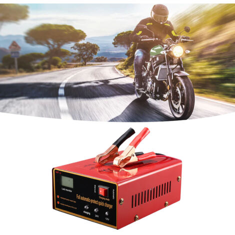 Chargeur de batterie 6V/12V intelligent pour voiture, moto et véhicules récréatifs