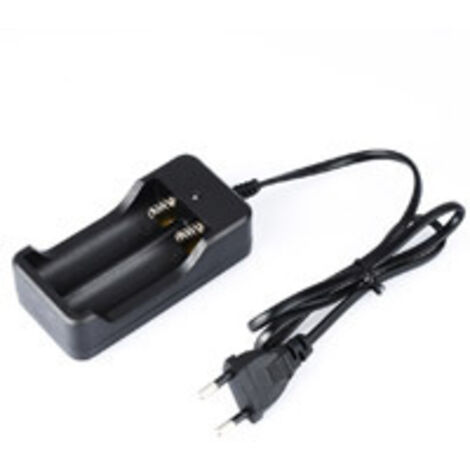 Chargeur de batterie au Lithium 18650 à double fente, 4.2V, double charge avec câble, lampe de poche haute luminosité, support de charge, norme européenne