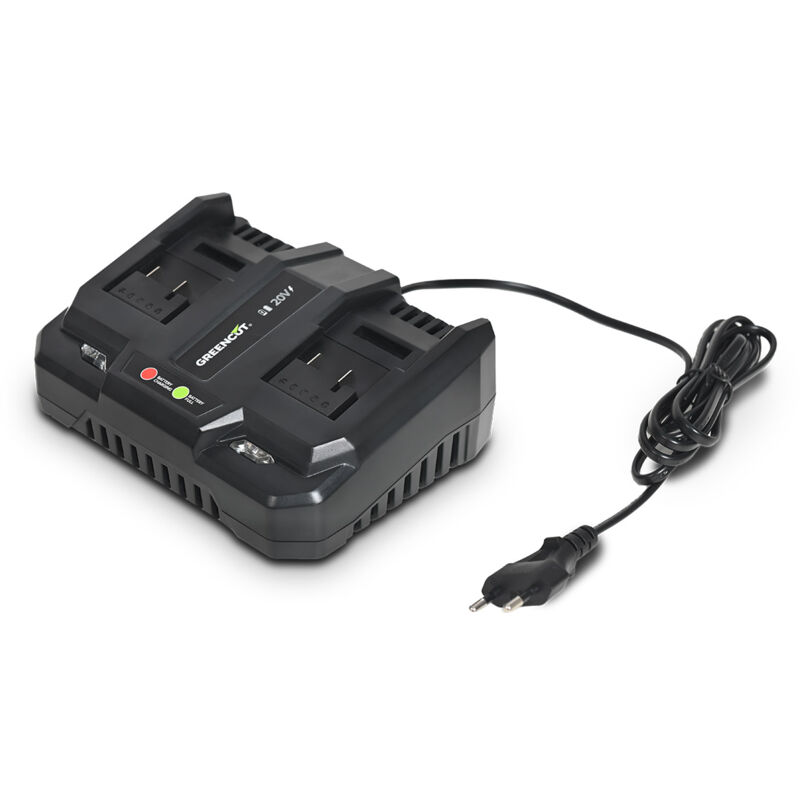 Greencut - Chargeur de batterie au lithium 20V, compatible avec toute la gamme d'outils 20V CBD22024L