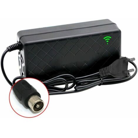 Chargeur de batterie au lithium intelligent  24 V 2 A pour vélo électrique, sortie 29,4 V 2 A, port CC, chargeur rapide avec ventilateur, prise RCA
