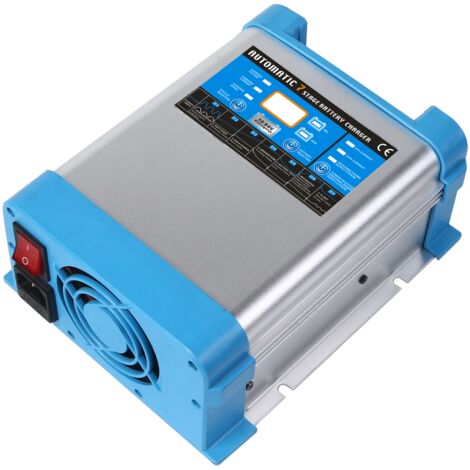 Chargeur de batterie Au plomb, AGM Lithium-Ion RS PRO EBC12/24-60, recharge 2 piles , 24V, avec prise UK ( Prix pour 1 )